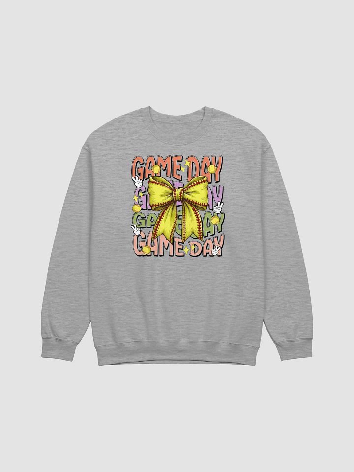 Game Day Bow Softball Extravaganza Crewneck Sweatshirt product image (19)