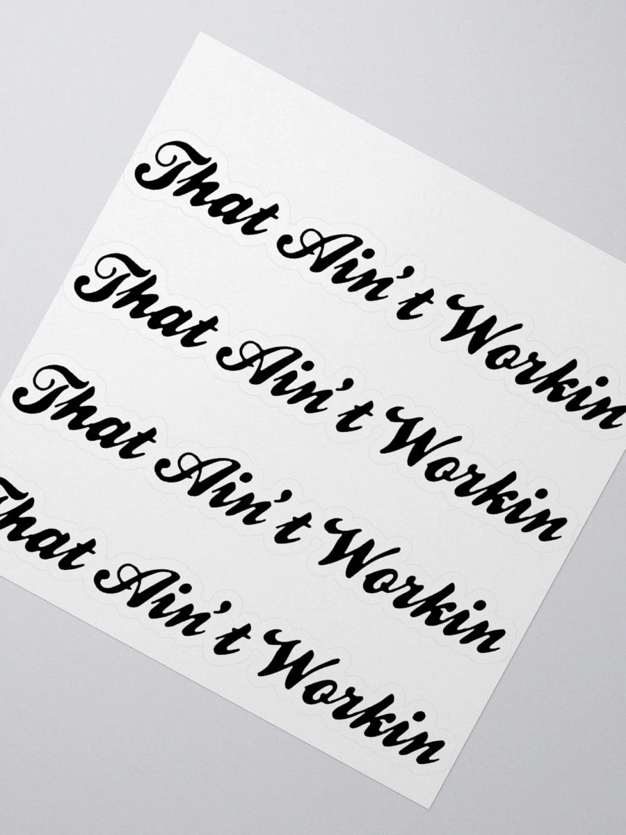 Rebellious Cursive Kiss Cut Stickers product image (4)
