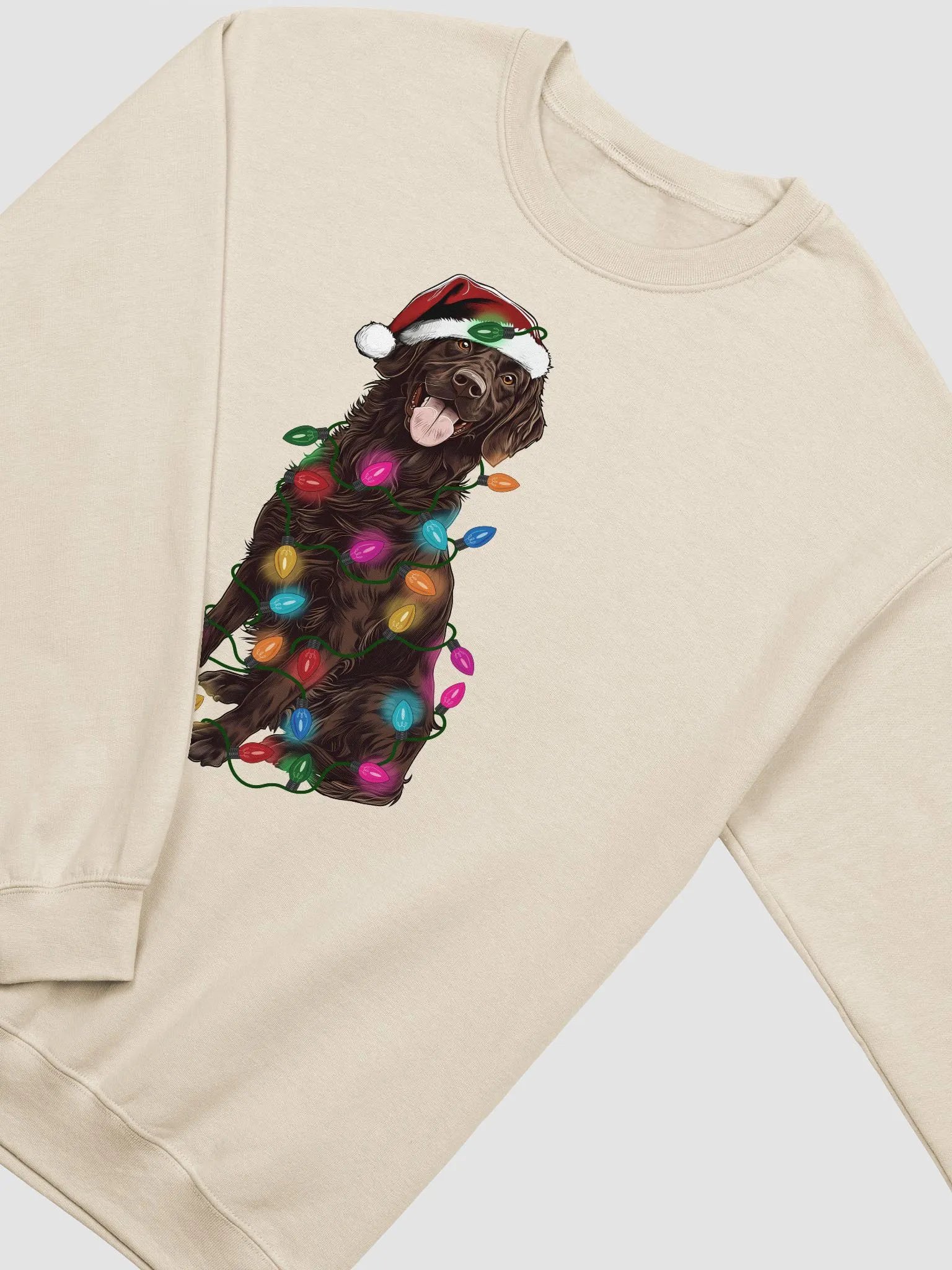Funny Flat-Coated Retriever(Brown) Christmas Sweatshirt product image (23)