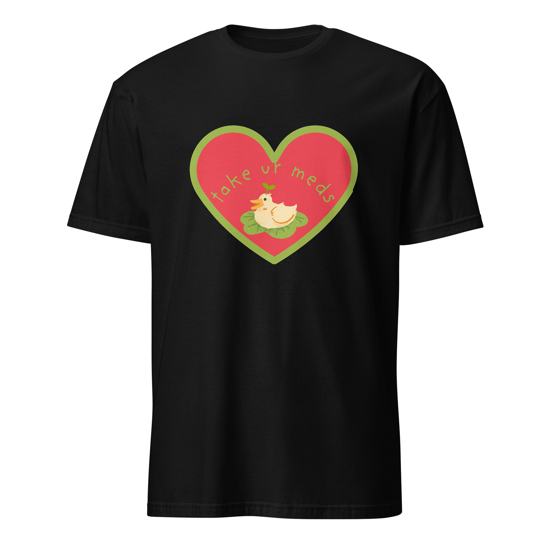 Duck & Heart Meds Reminder Tee, Take ur Meds product image (1)