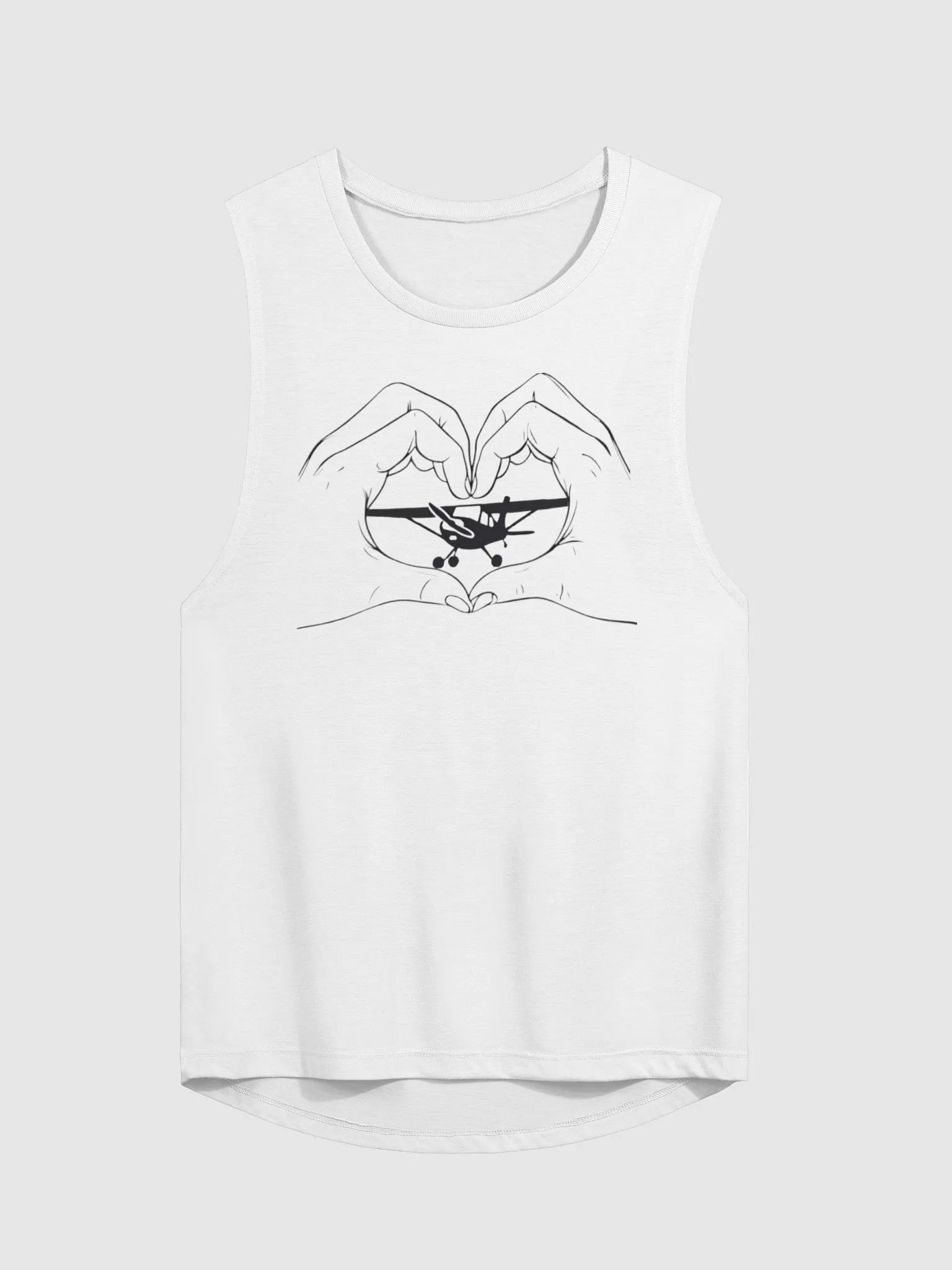 Love for Airplanes Flowy Muscle Tank product image (2)