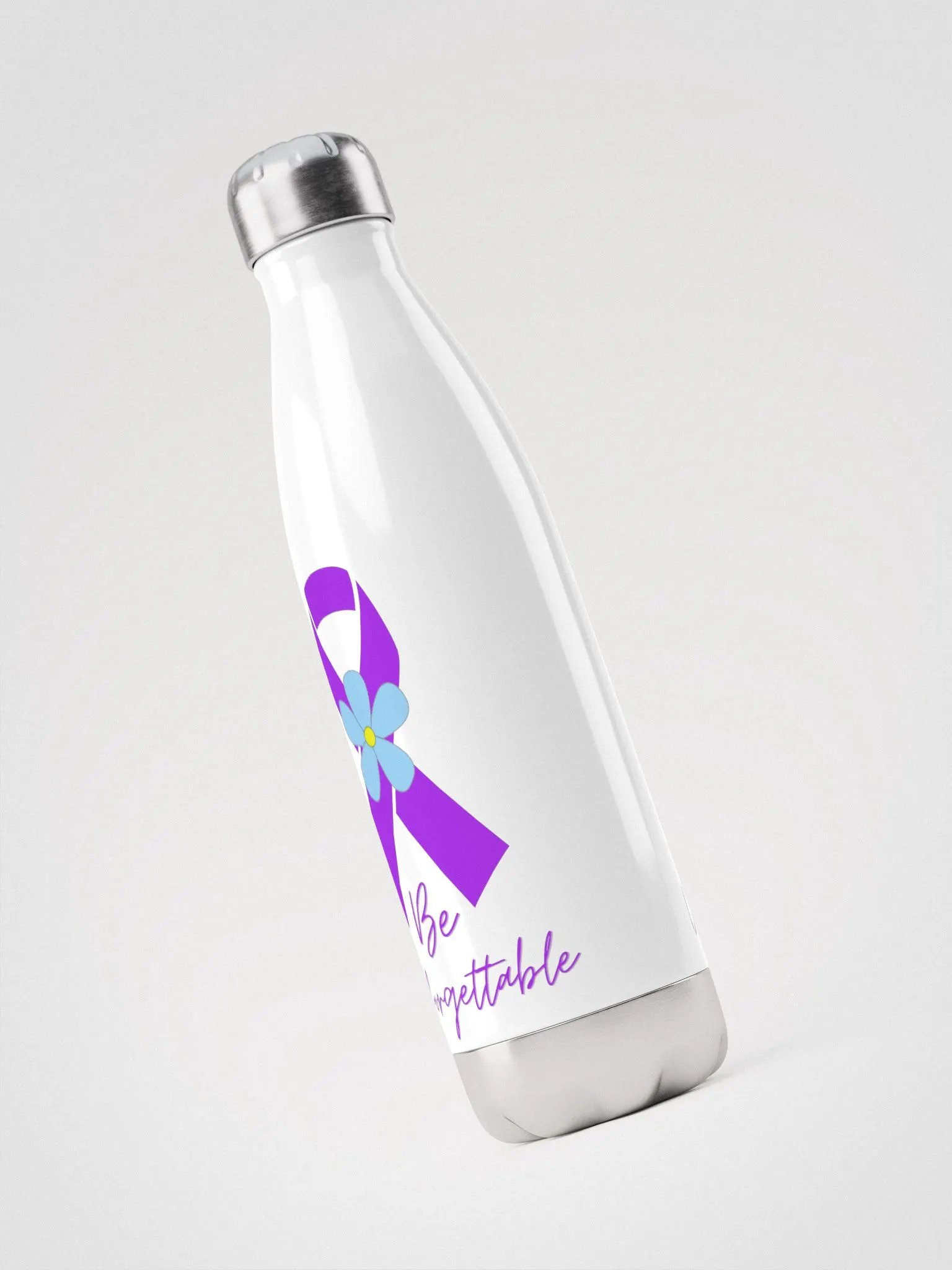 Alzheimers Awareness Stainless Steel Water Bottle product image (3)
