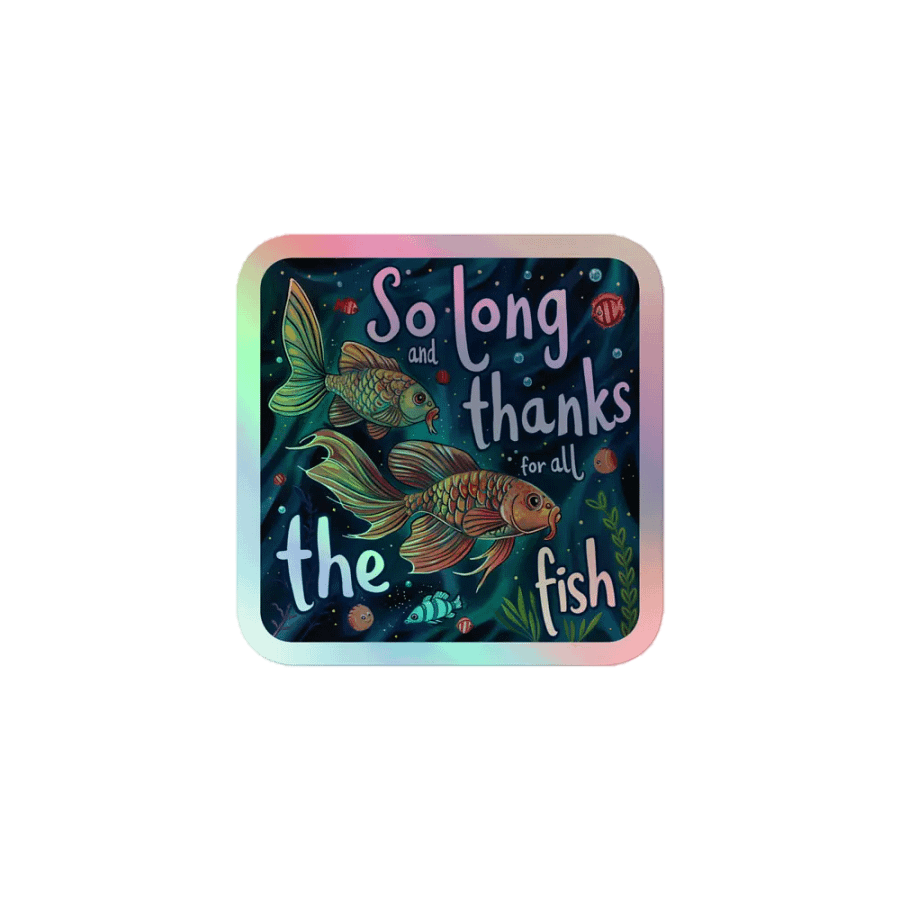 So Long - Classic Farewell Holographic Sticker product image (1)