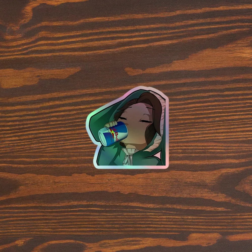 Bunny Zarina Red bull Sticker (Holographic) product image (5)