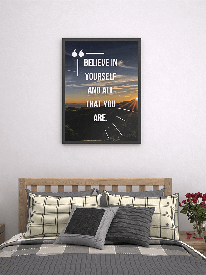 Believe in yourself Framed Poster product image (1)