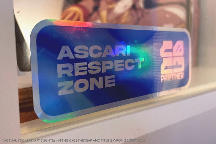 Ascari Respect Zone 2024 Sticker (Holographic) product image (2)