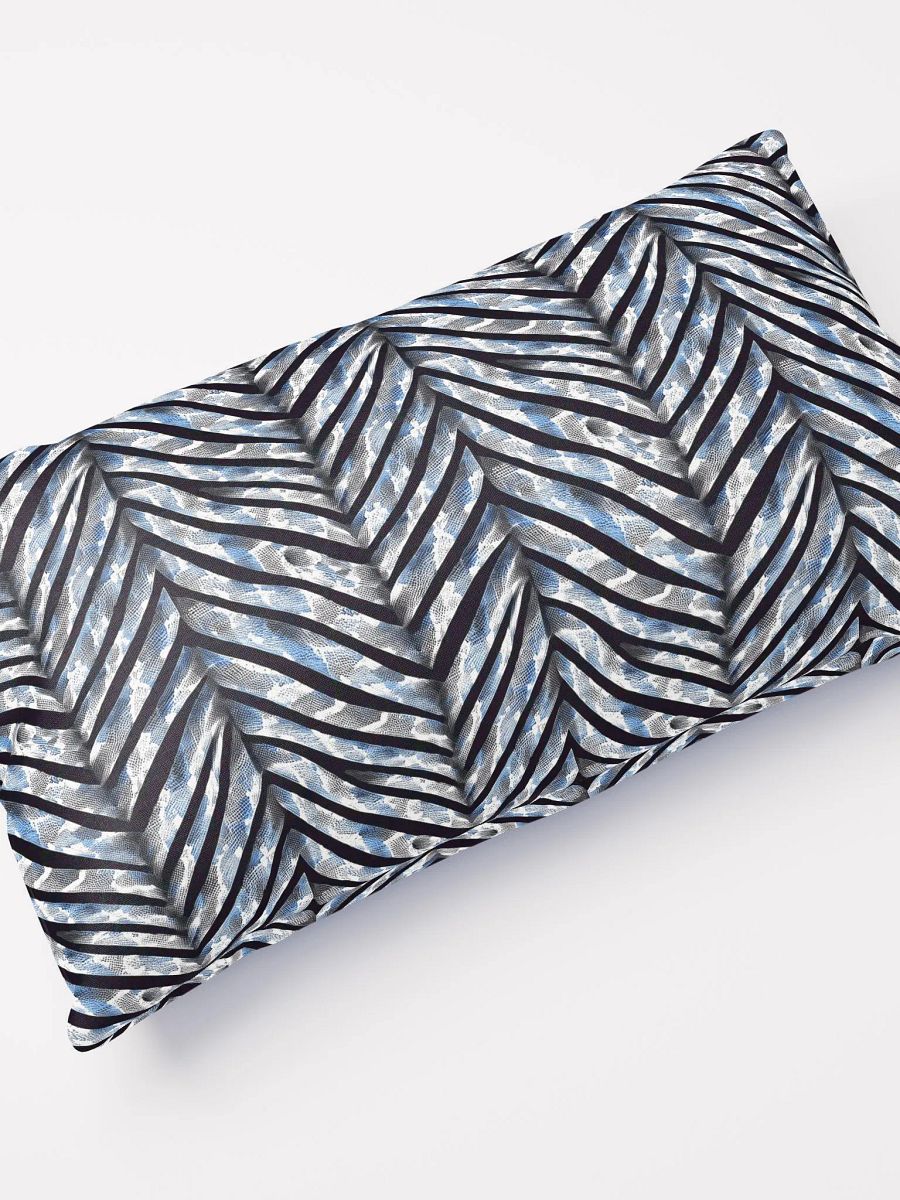 Blue Grey Snake Skin Pillow product image (10)