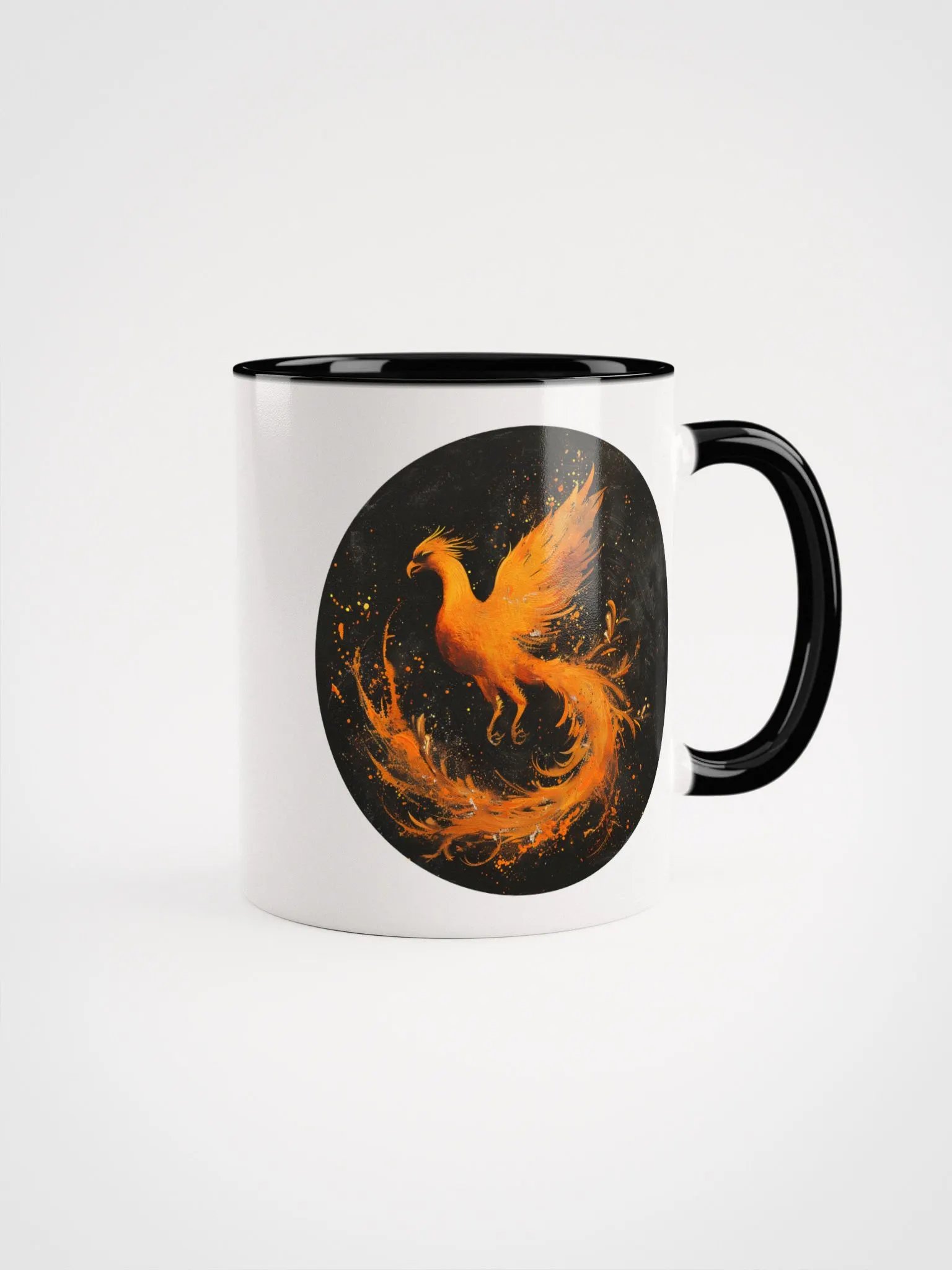 The Phoenix Ceramic Mug with Black Color Inside product image (2)