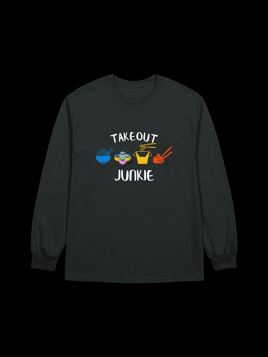 Takeout Junkie - Gildan Ultra Cotton Unisex Long Sleeve T-Shirt - Dark Colors product image (2)