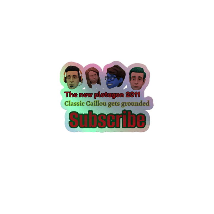 The new plotagon 2011 CCGG Kiss-Cut Holographic Sticker Sheet product image (1)