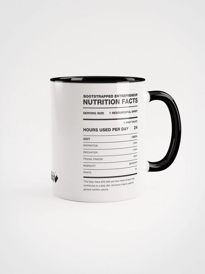 BOOTSTRAPPED ENTREPRENEUR Nutrition Facts Ceramic Mug product image (2)