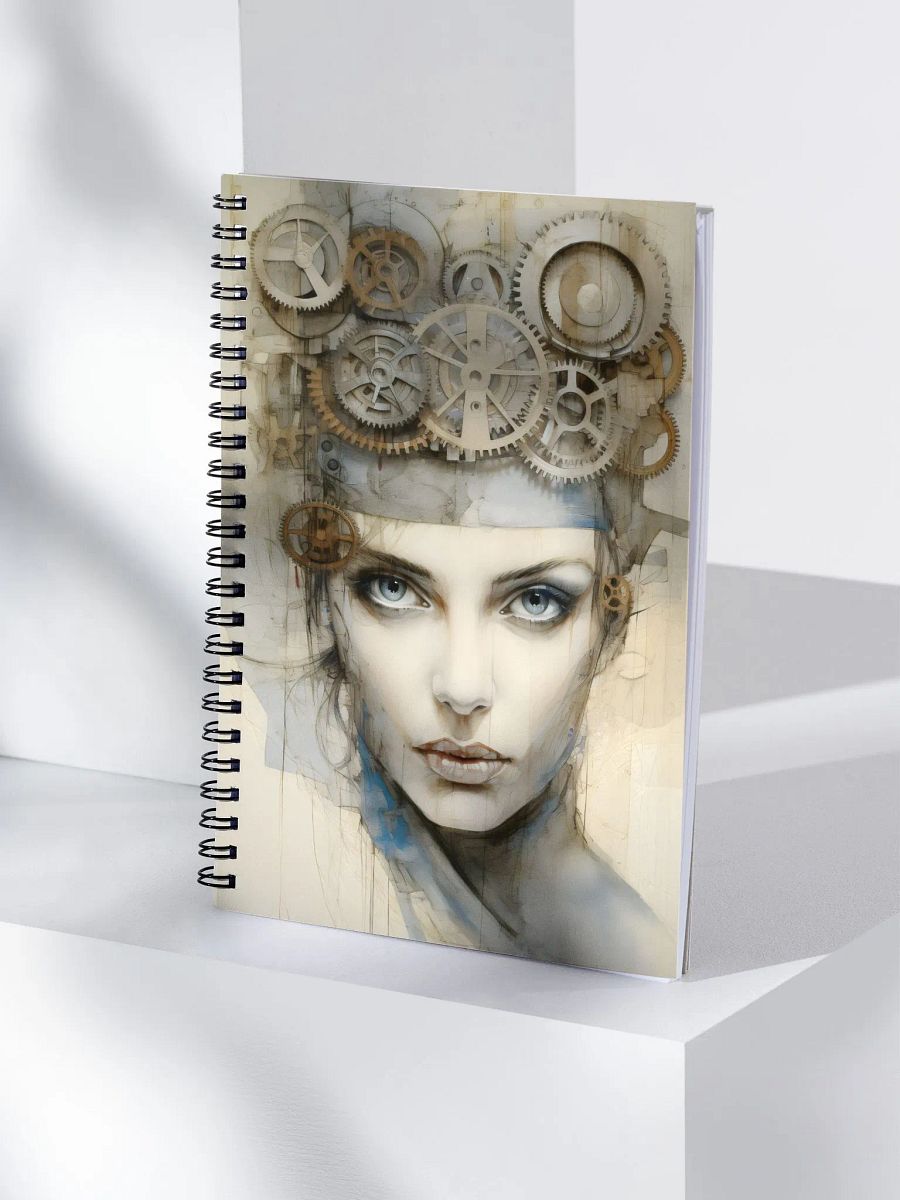 Harmony Steampunk Gears Spiral Notebook product image (4)