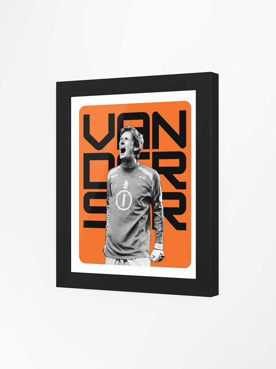 Edwin van der Sar BW Netherlands Name Art Framed Print product image (1)