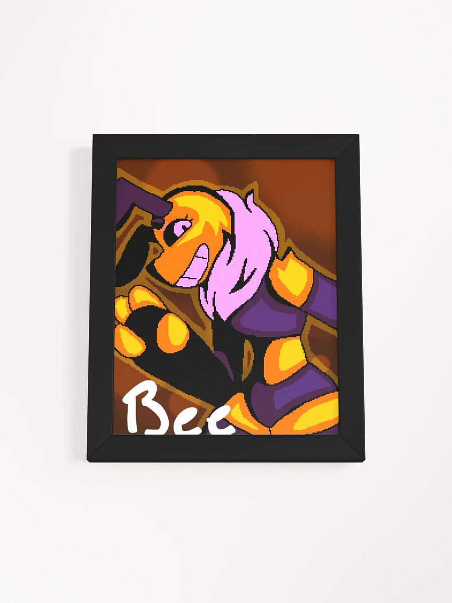 Bee portrait framed poster product image (1)
