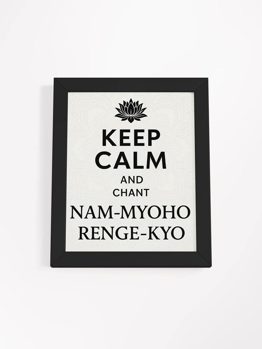 Lotus Chant Framed Matte Poster product image (3)
