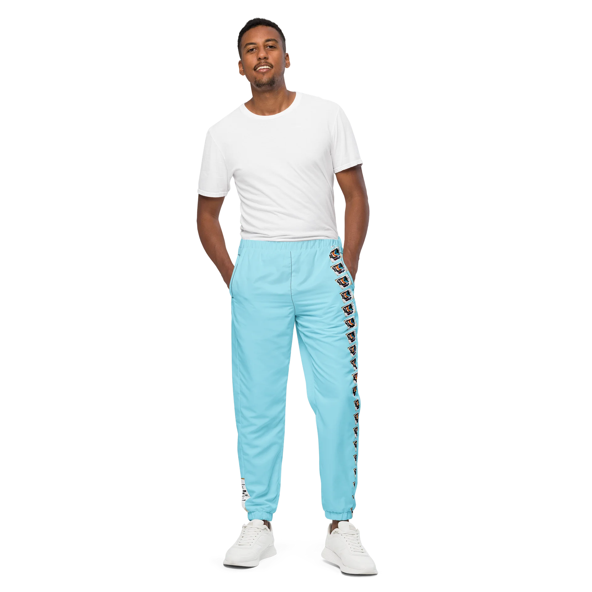 Da Culture 4K Track Pants Blizzard Blue product image (1)
