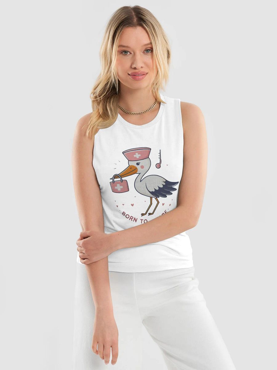Nurse Stork Flowy Muscle Tank product image (7)