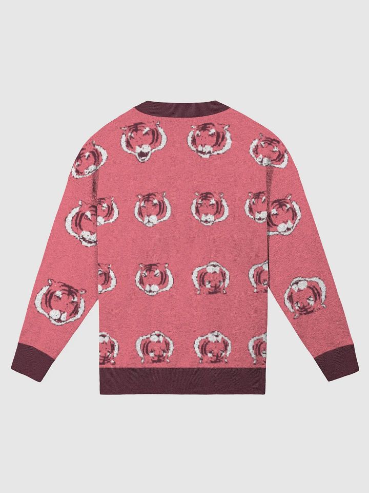 pink tiger-face knit sweater product image (6)
