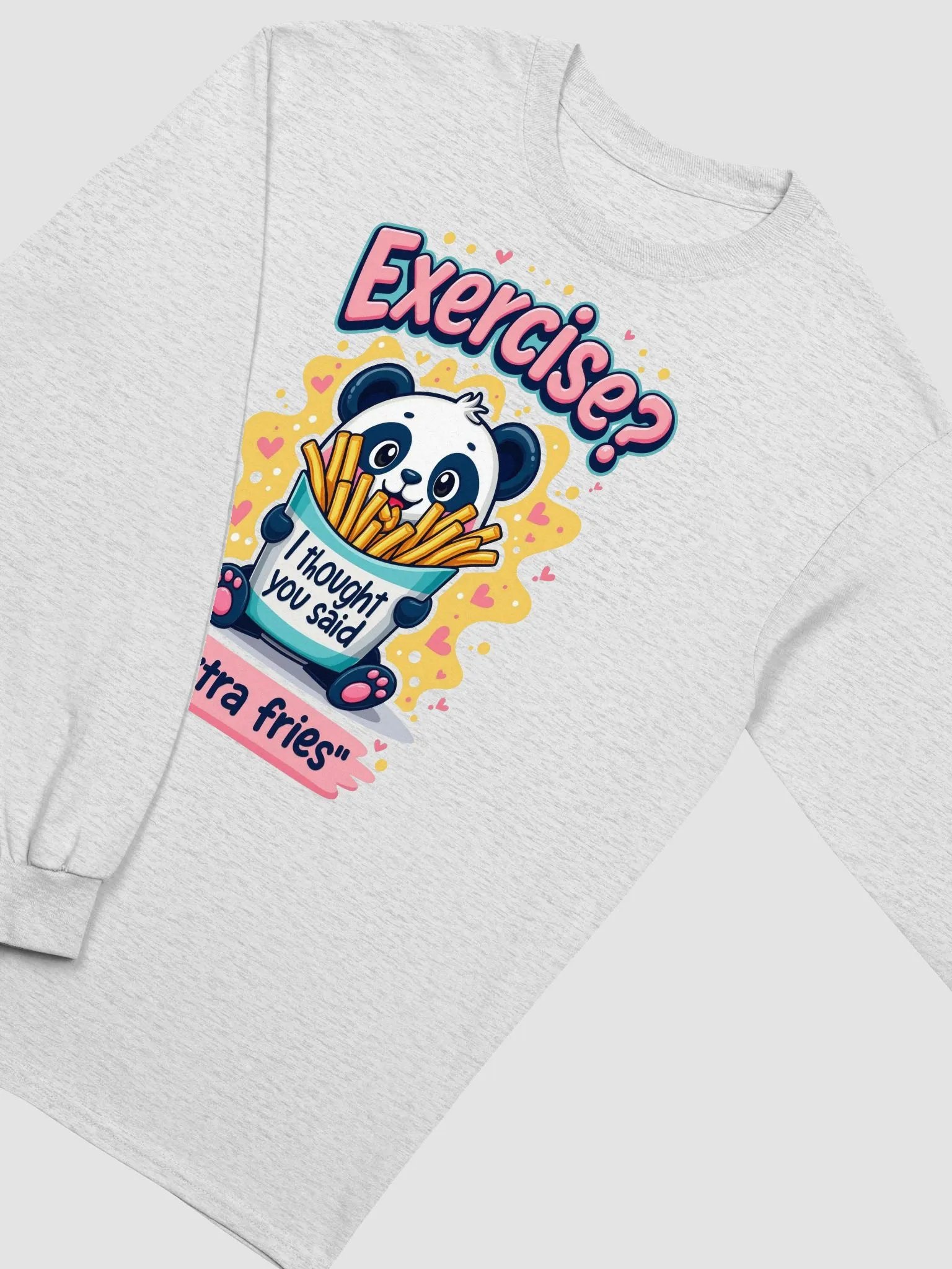 Extra Fries Panda Long Sleeve Tee product image (26)