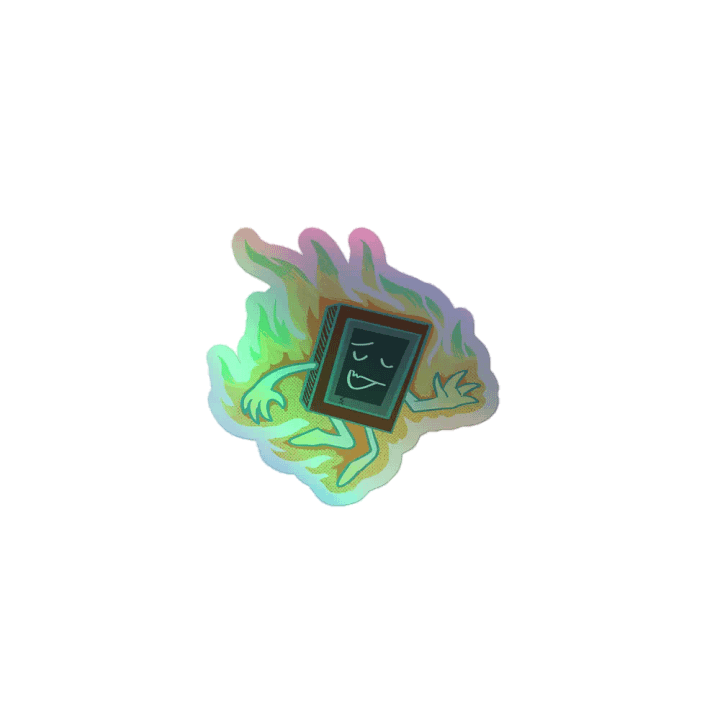 Ghost Fire Hologaphic Sticker product image (1)