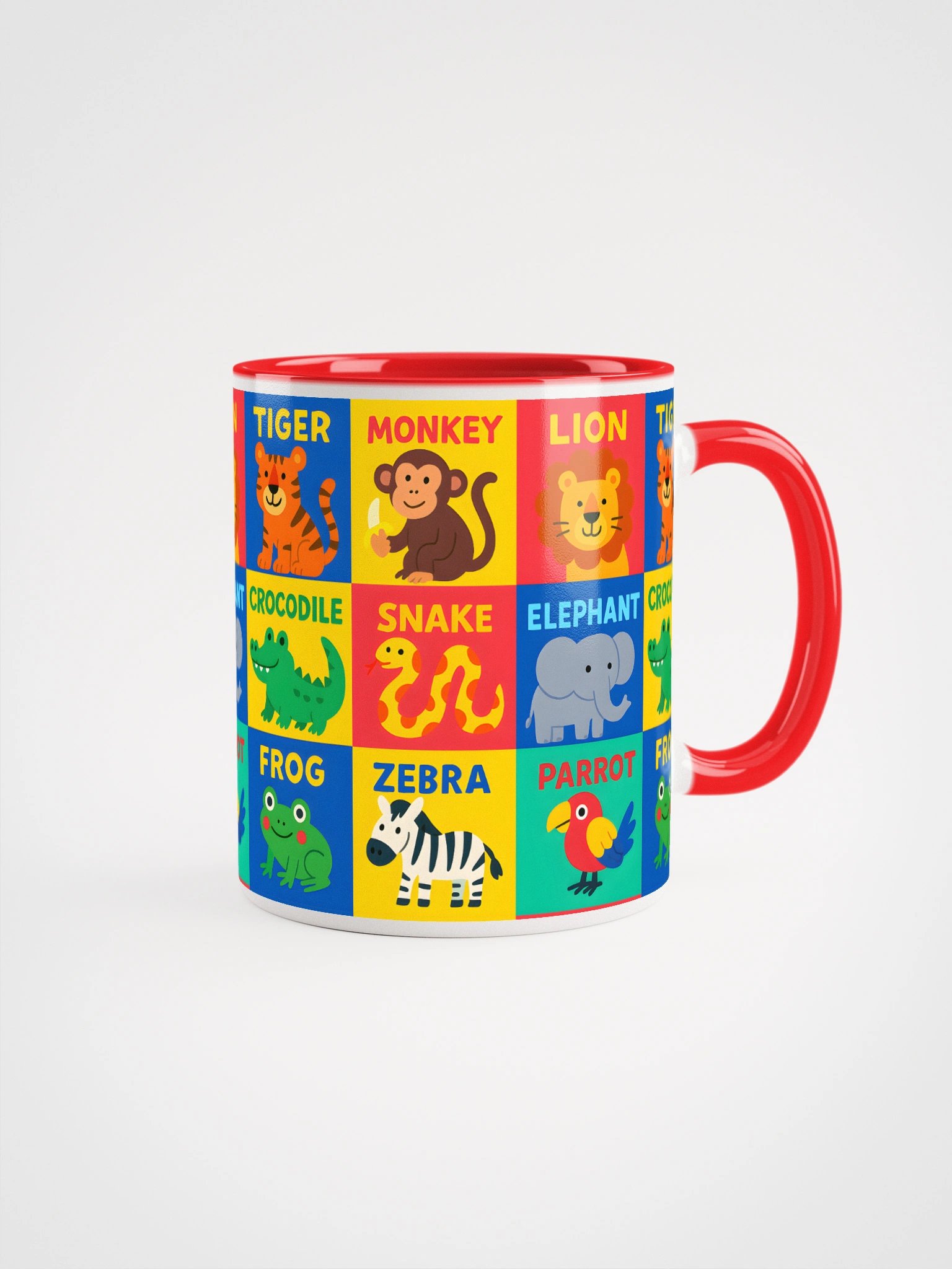 Wildlife Colorful Cartoon Ceramic Mug product image (1)