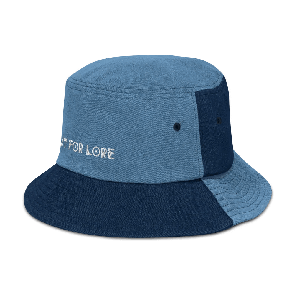 Slut for Lore Embroidered Denim Bucket Hat product image (9)