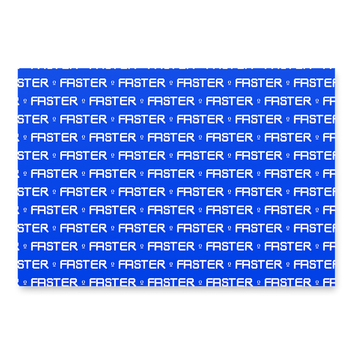 Faster Wrapping Paper (Blue) product image (1)