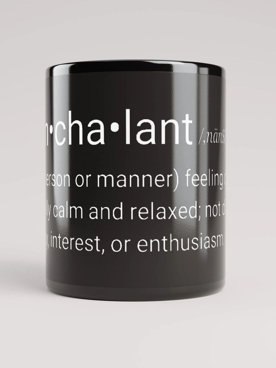 Nonchalant Black Glossy Mug product image (5)