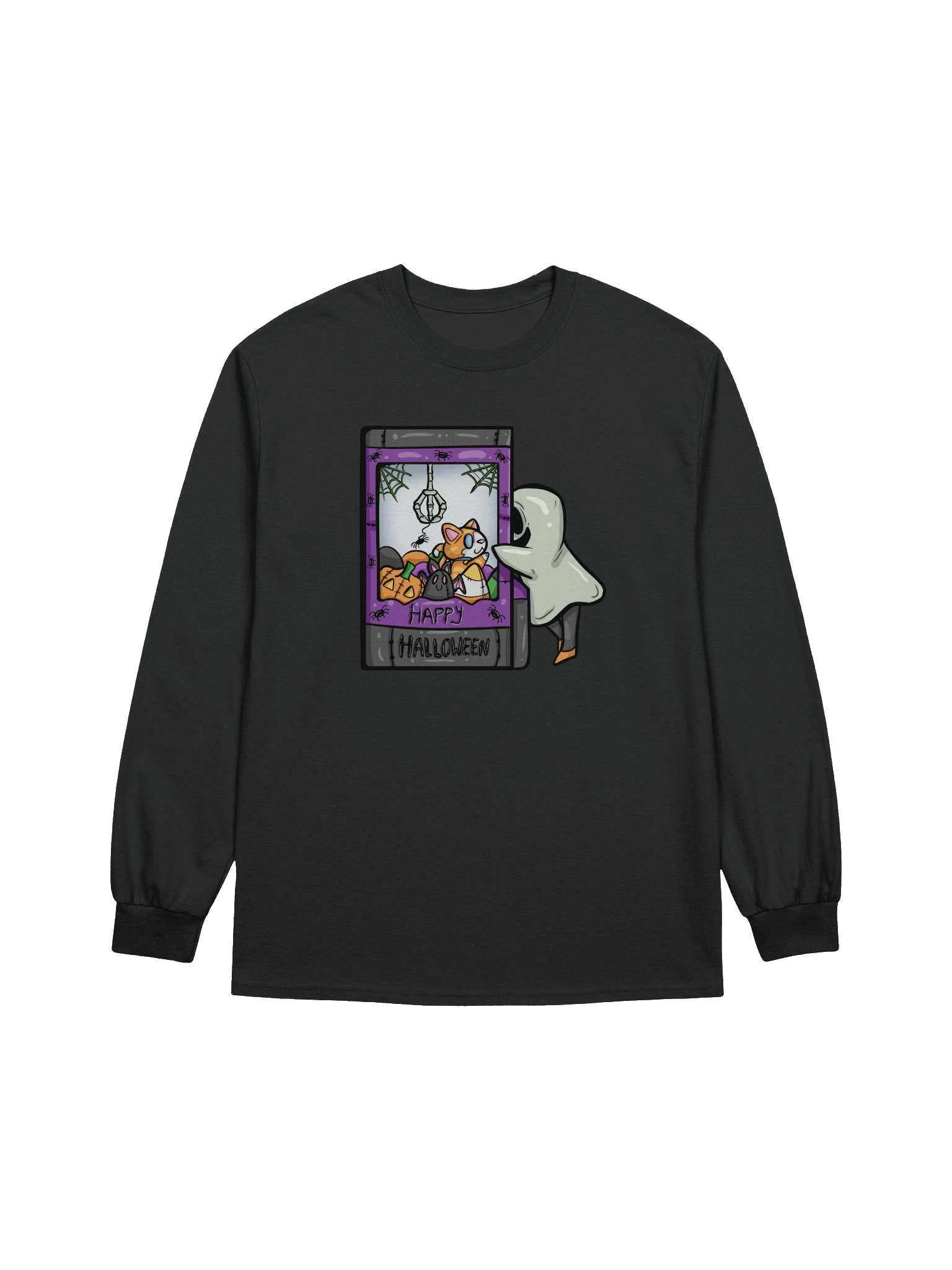 Arcade Warrior Haunted Claw Machine Unisex Long Sleeve Shirt Halloween 2025 product image (3)