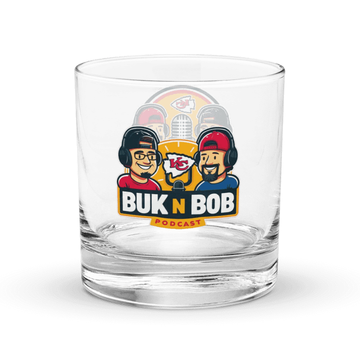 Buk N Bob Podcast Rocks Glass product image (2)