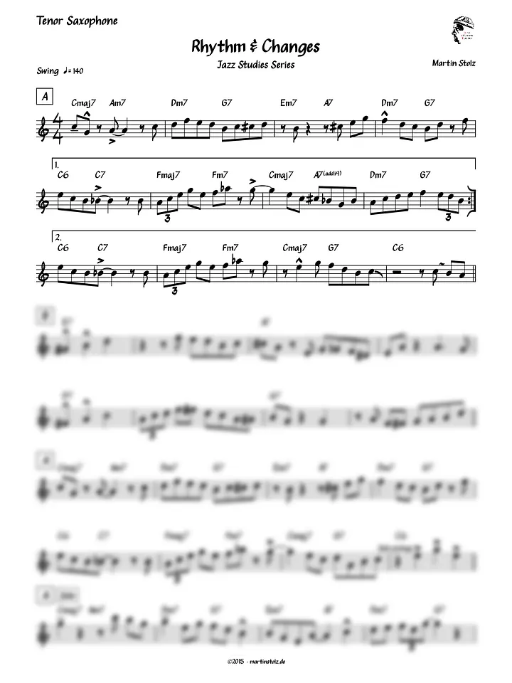 Rhythm & Changes - Tenor Saxophone product image (2)