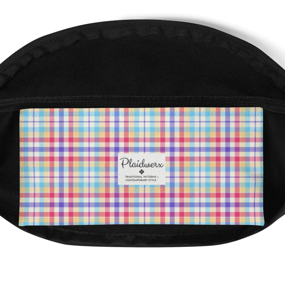 Purple, Pink, and Blue Plaid Fanny Pack product image (6)