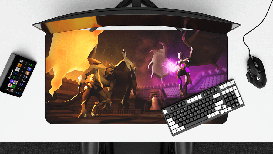 Grotesque Guardians | Large 3D Desk Mat product image (3)