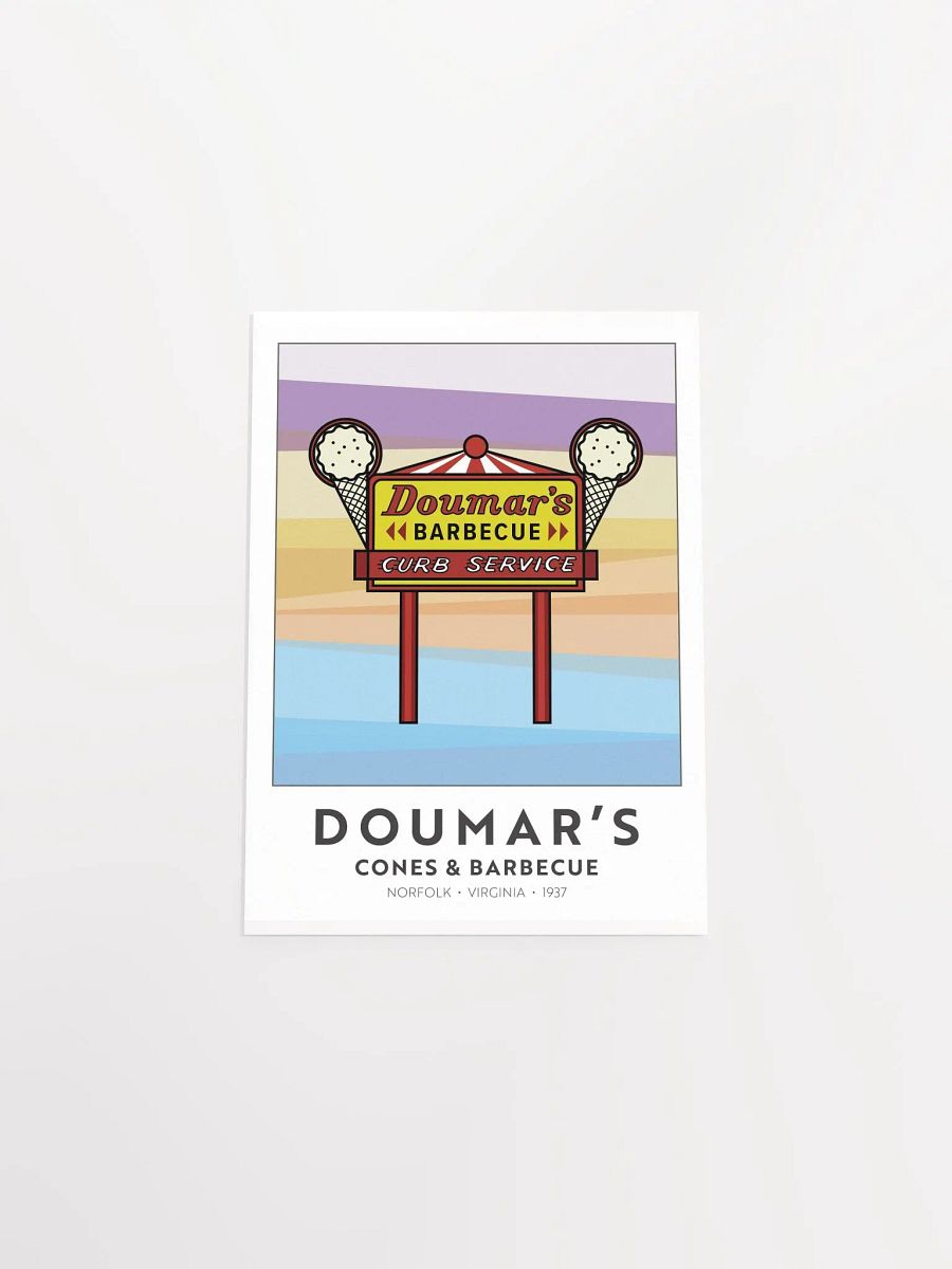 Doumar's Cones & Barbecue Art Print product image (2)