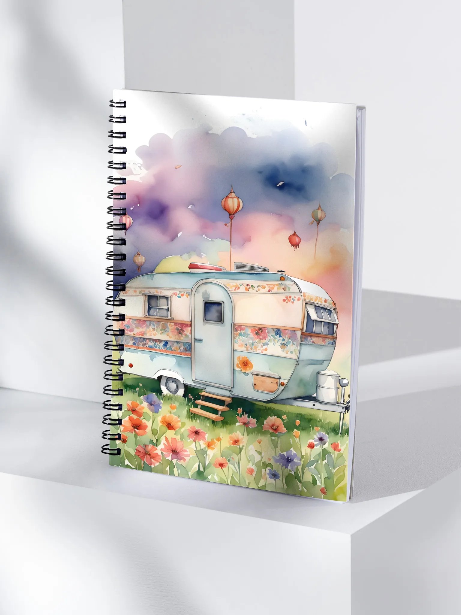 Lanterns & Wildflowers Adventure Spiral Notebook product image (4)