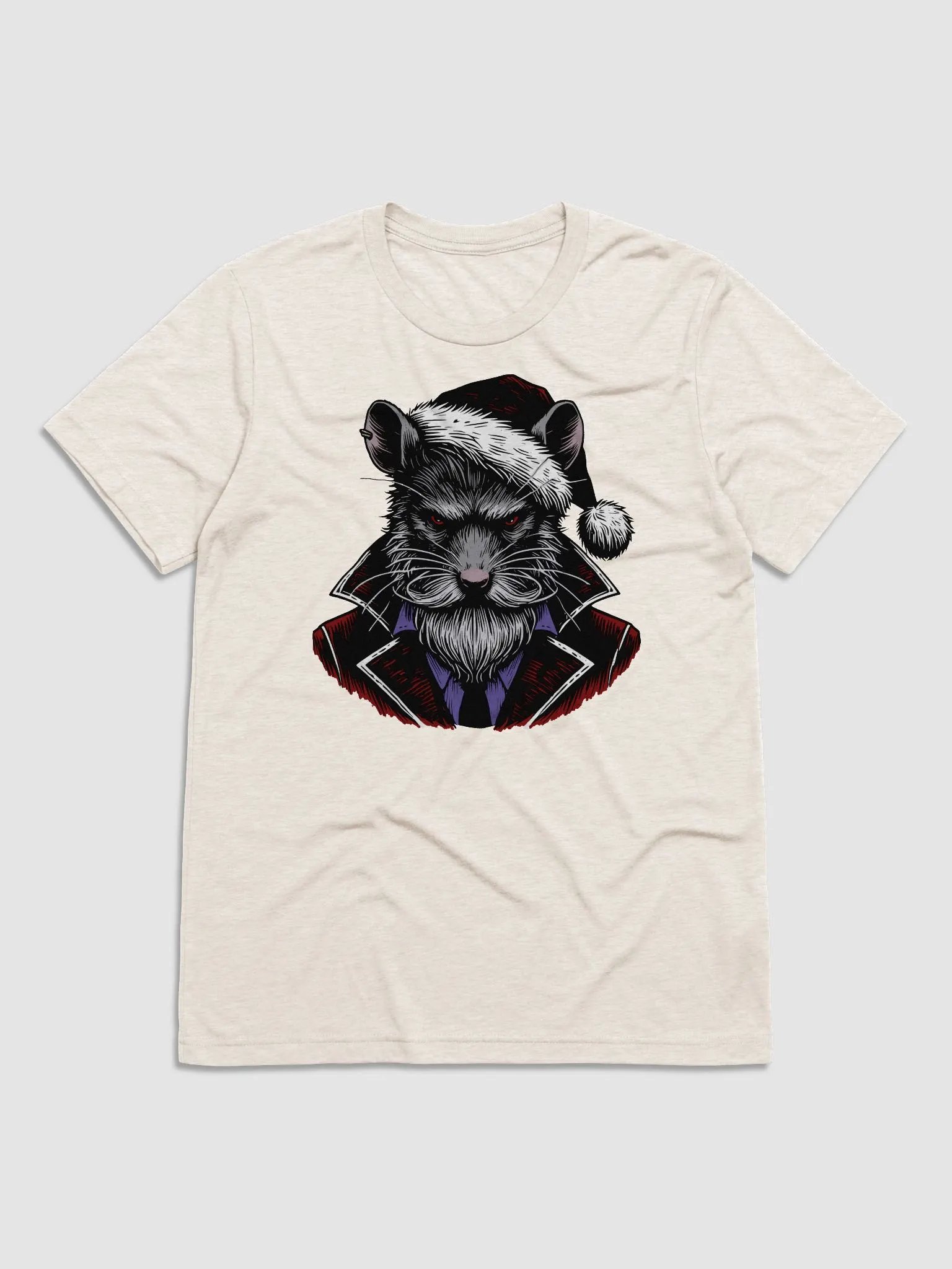 Santa Rat Boss Tri-Blend Tee product image (1)