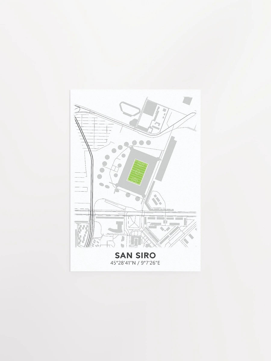 San Siro Stadium Map Design Poster product image (4)