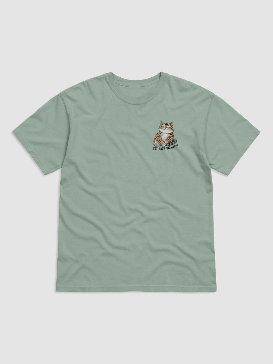 fat, lazy and happy t-shirt product image (3)