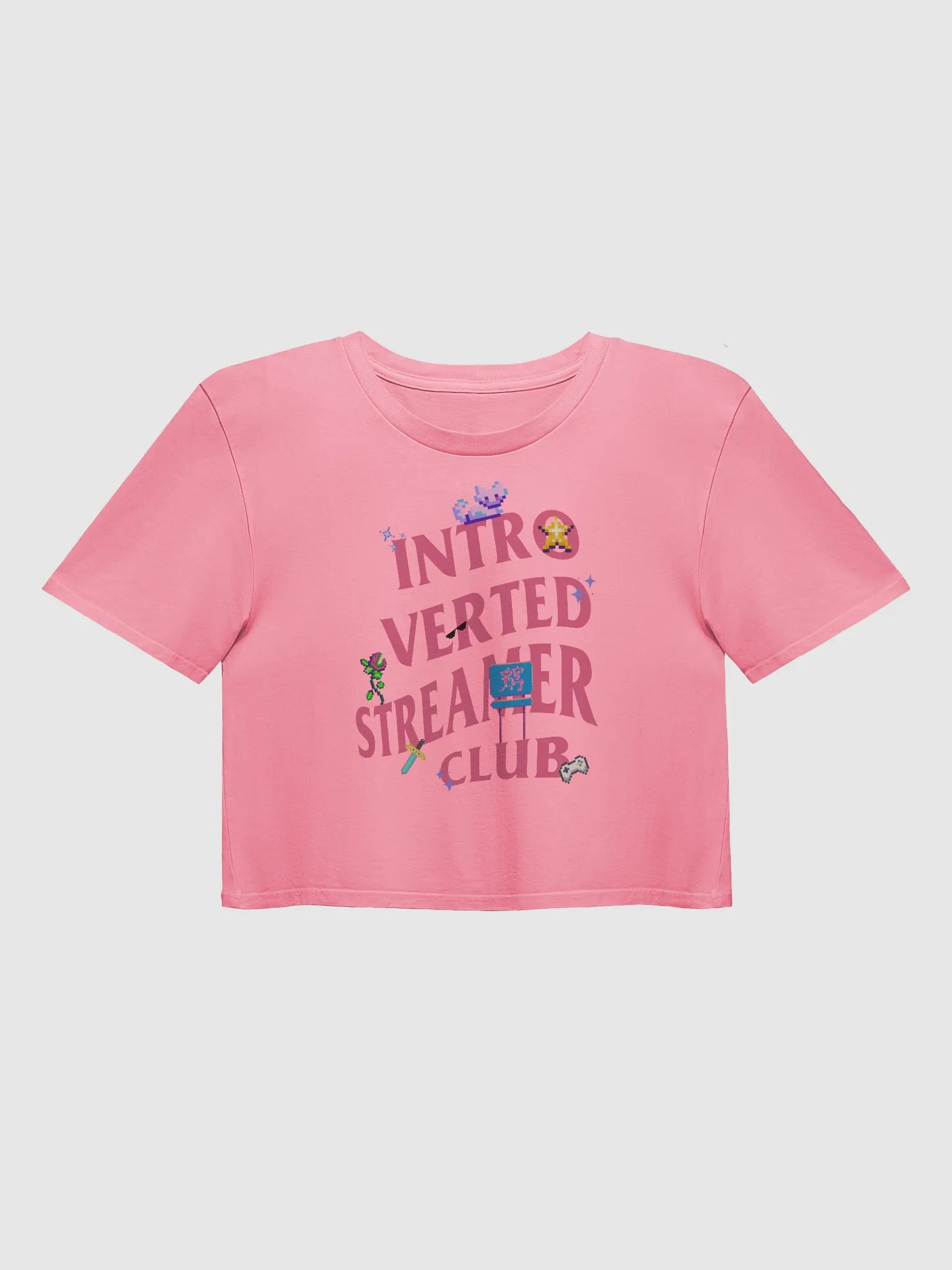 Introverted Streamer Club "Pixel-Elated" Croptop product image (1)