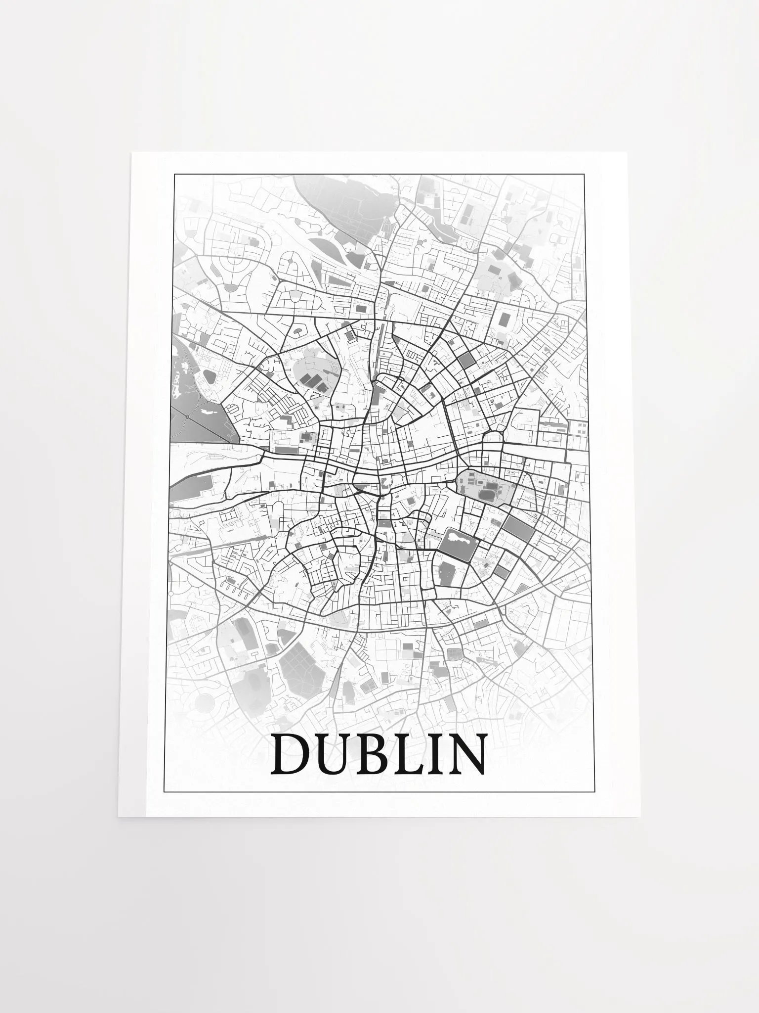 Dublin, Éire, city map print product image (18)