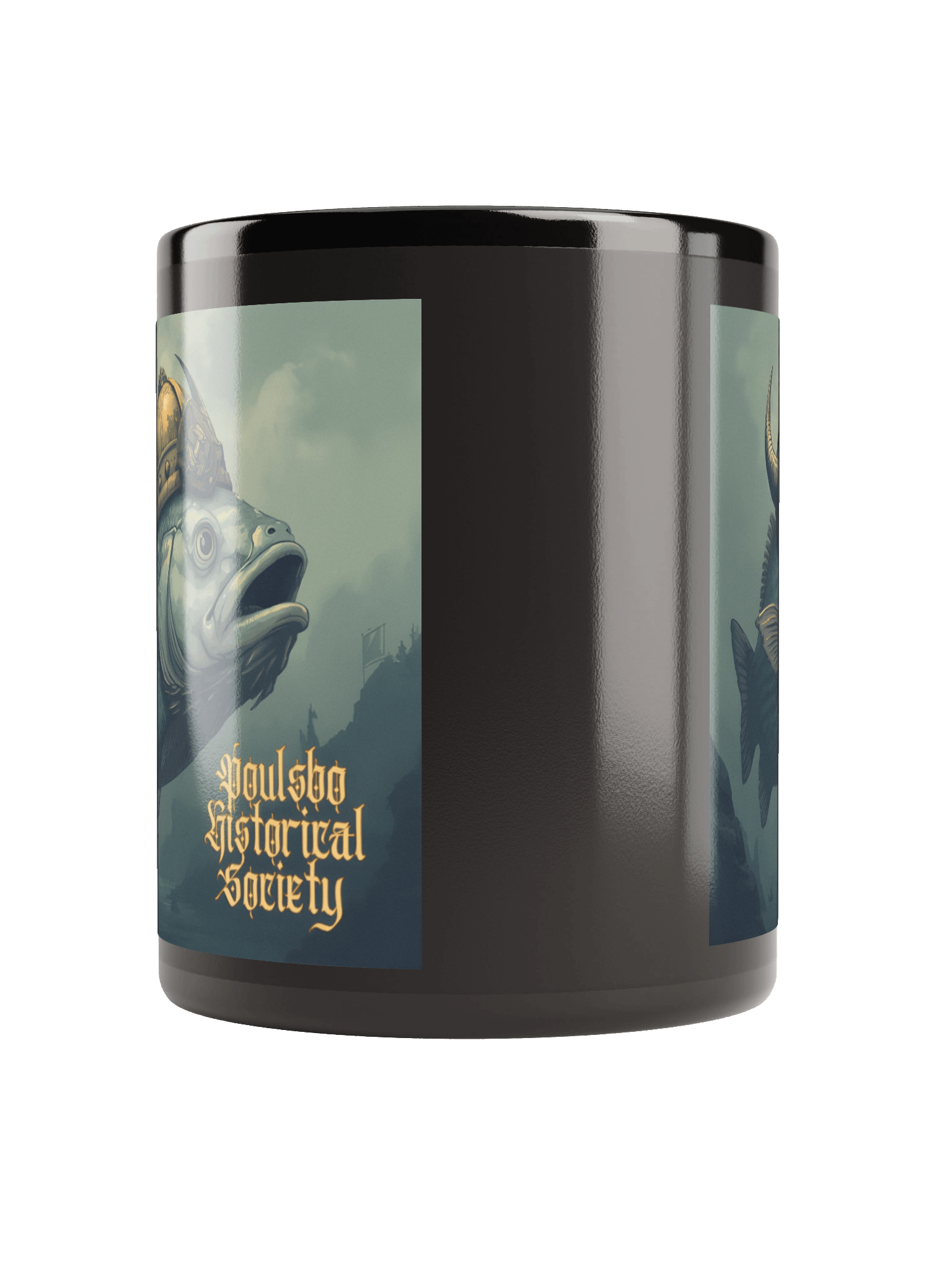 Viking Fish Black Glossy Mug product image (5)