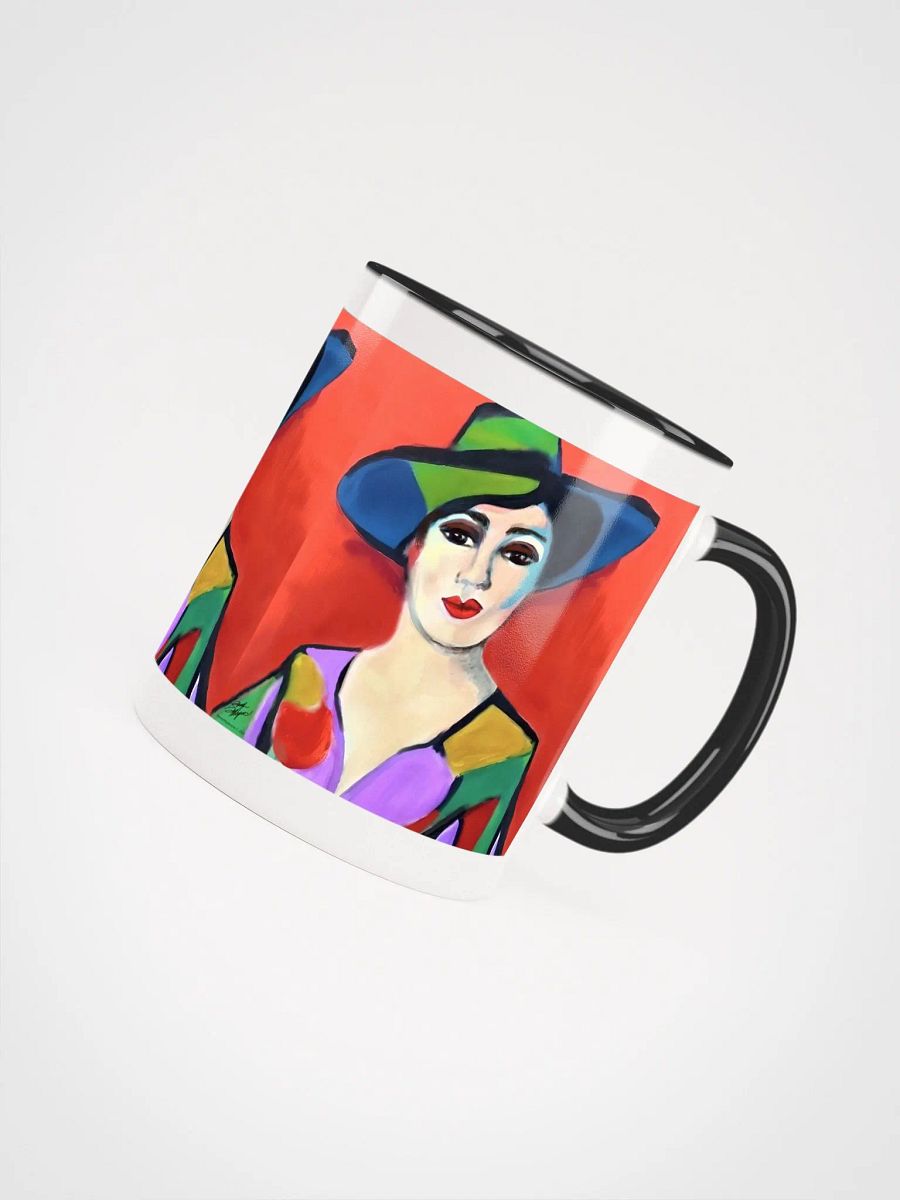 Donna with Hat Color Enamel Mug product image (4)