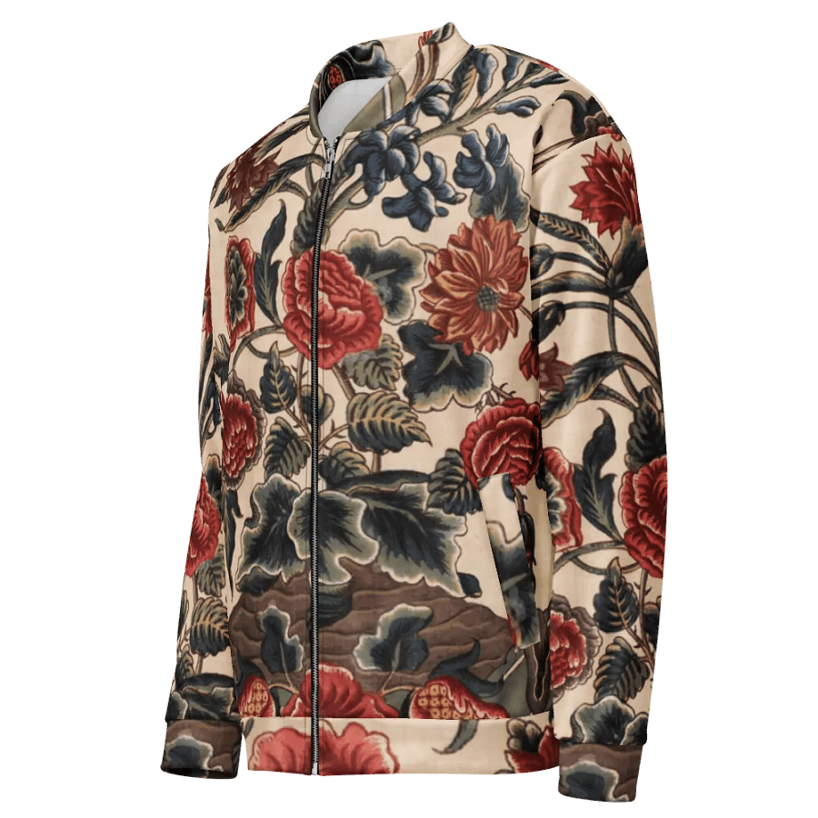 Red Victorian Flowers Bomber Jacket product image (3)