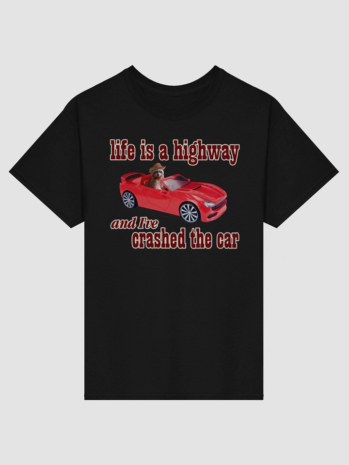 Life is a Highway - Raccoon T-shirt product image (1)