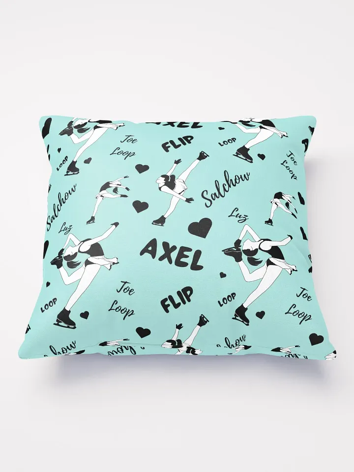 Ice Skating Passion Pillow Light Blue product image (2)