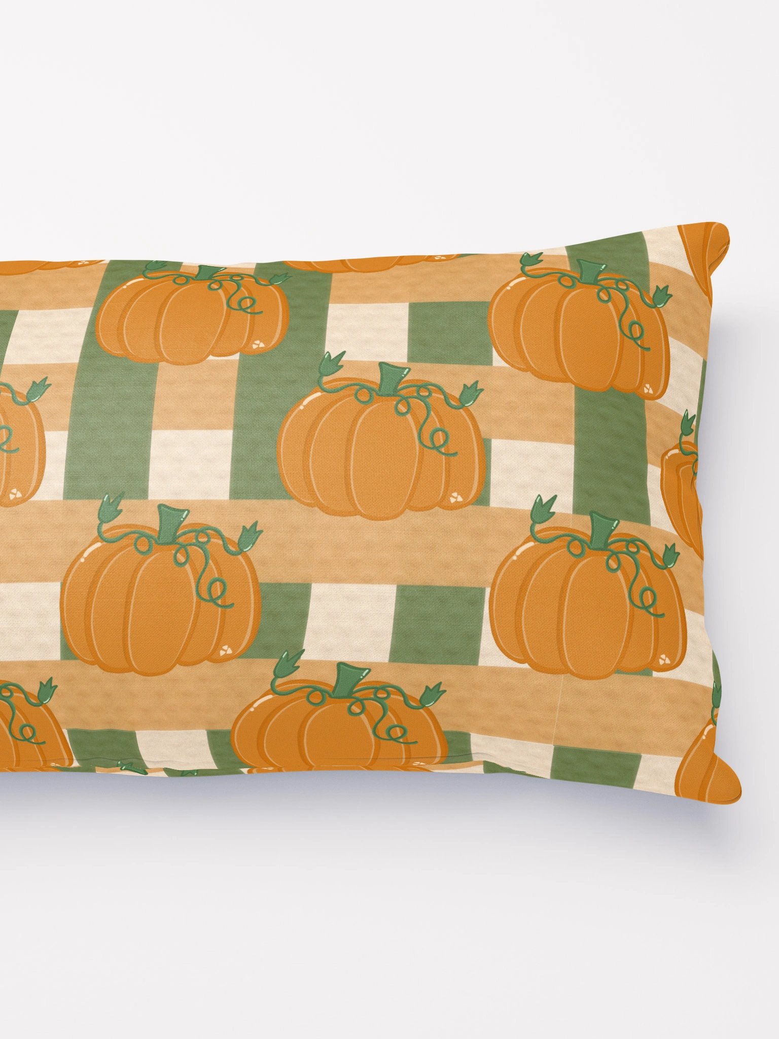 Pumpkin Plaid Pattern Pillow product image (3)