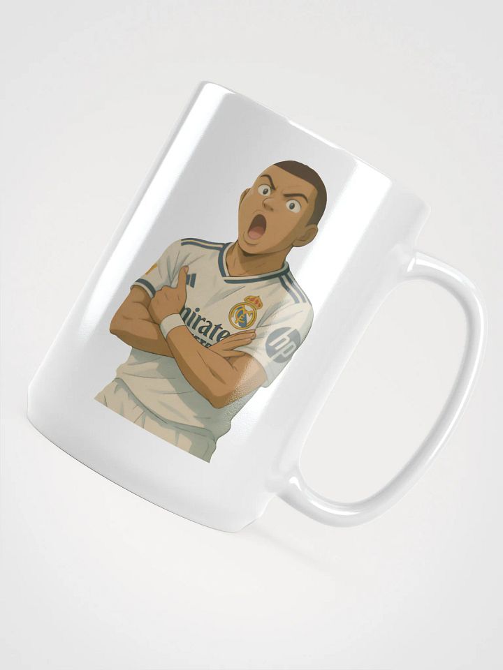 Glossy Mug - Kylian Mbappe Goal Celebration - Real Madrid (Various Colours) product image (2)