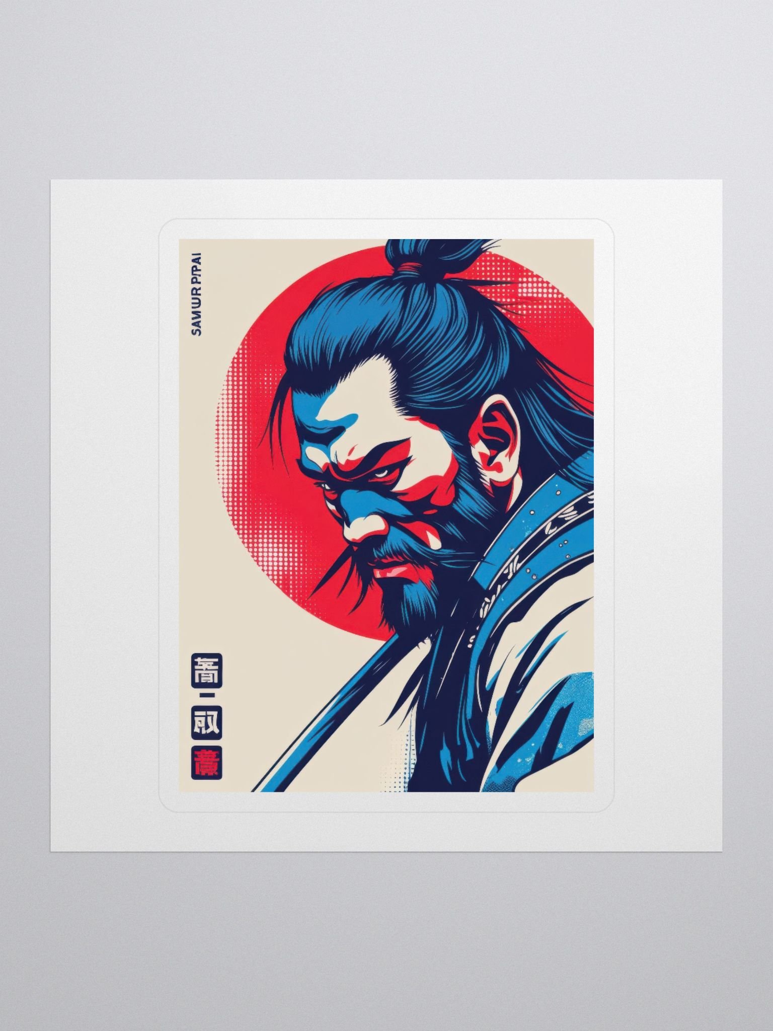 Samurai Warrior Kiss Cut Stickers product image (1)