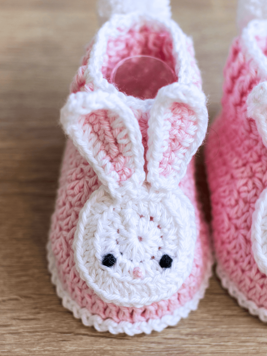 Crochet Pattern: Bunny Baby Booties product image (7)