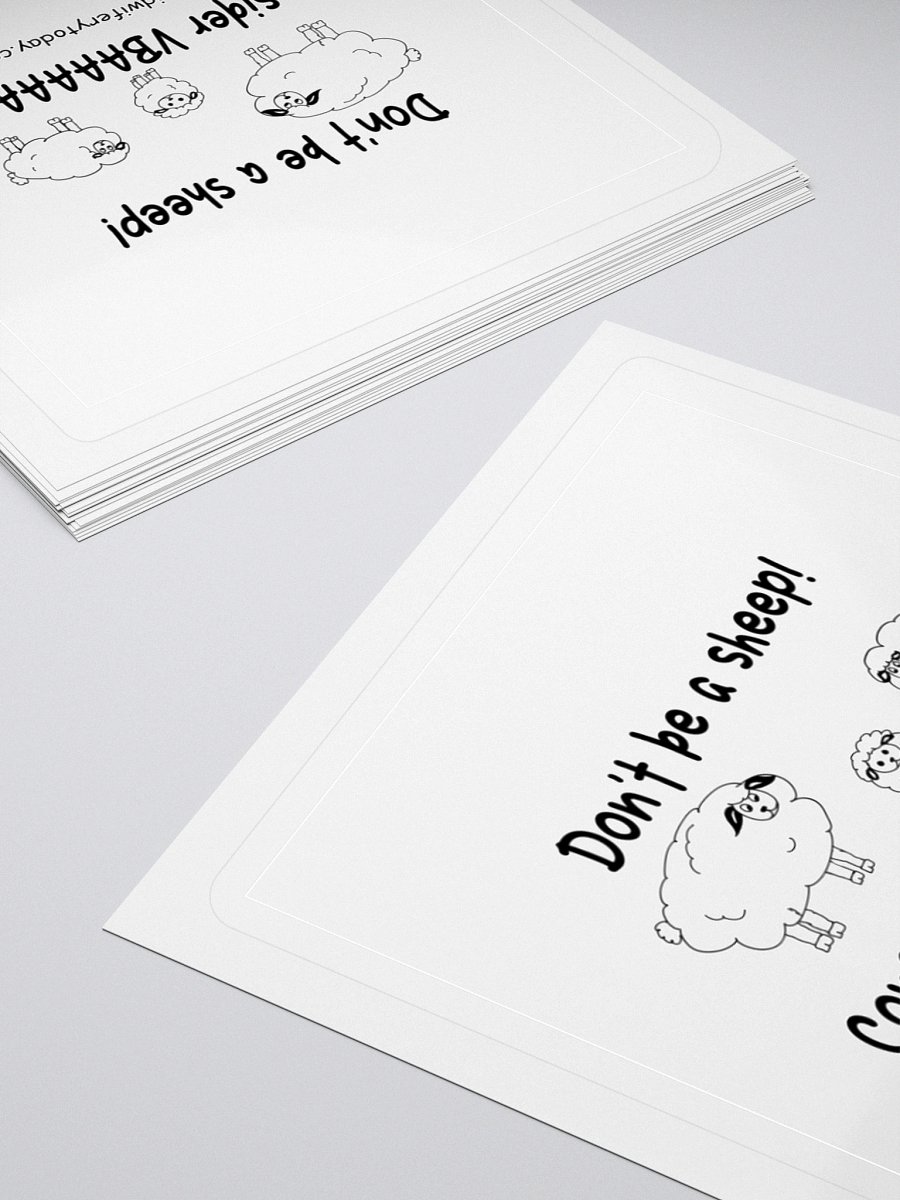 See No VBAC, Hear No VBAC, Do No VBAC Sheep Sticker product image (11)